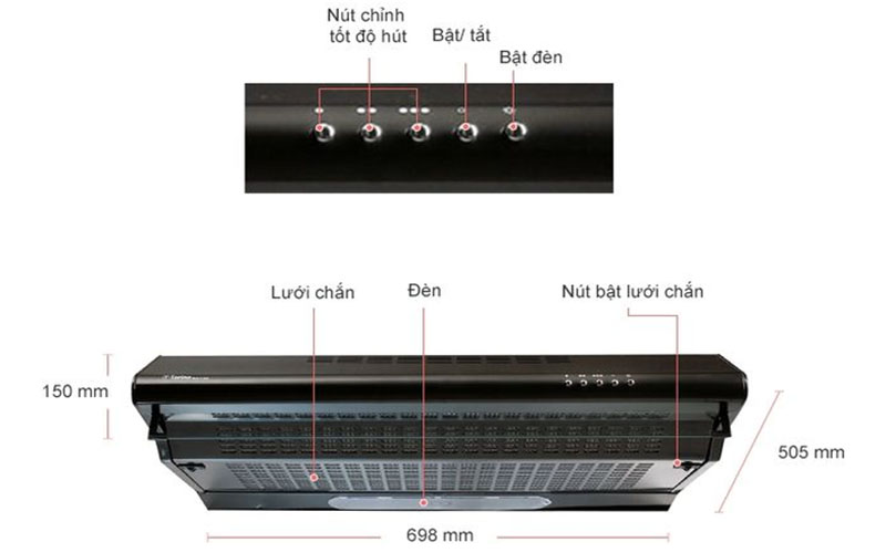 Máy hút mùi cổ điển Torino FS303GE2XK23PU3V2LBL/F/70 - Hàng chính hãng