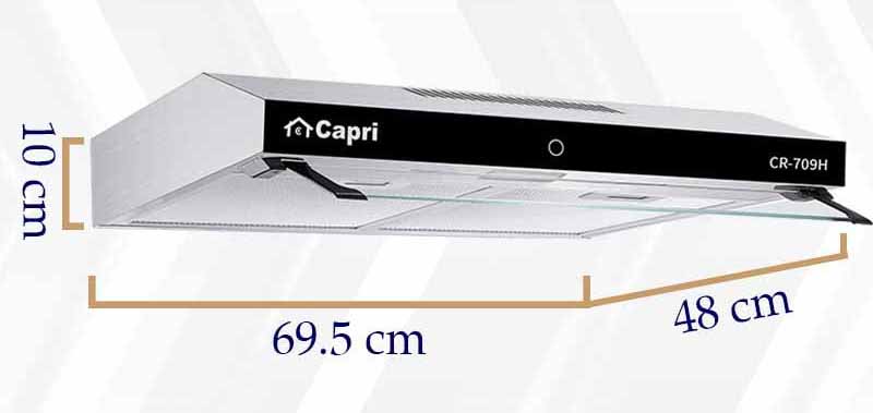 Máy hút mùi cổ điển Capri CR-709H - Hàng chính hãng