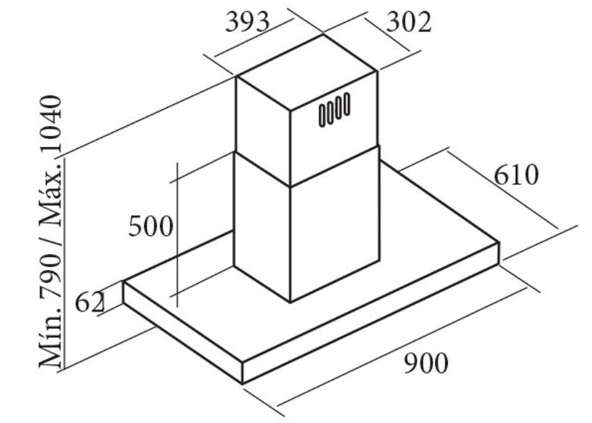 Máy hút mùi đảo Cata ISLA SELENE 900/C - Hàng chính hãng