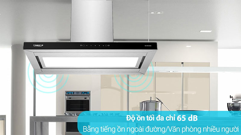 Độ ồn của Máy hút mùi đảo Chefs EH-R810E9
