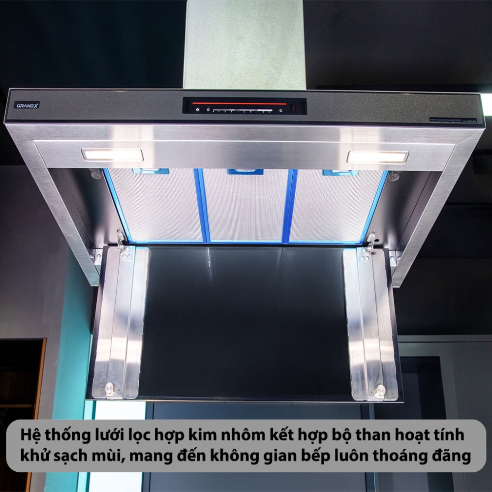 Máy hút mùi đảo GrandX GX-H90IL89 - Hàng chính hãng