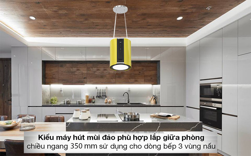 Máy hút mùi đảo Kaff KF-IS0935YL - Hàng chính hãng