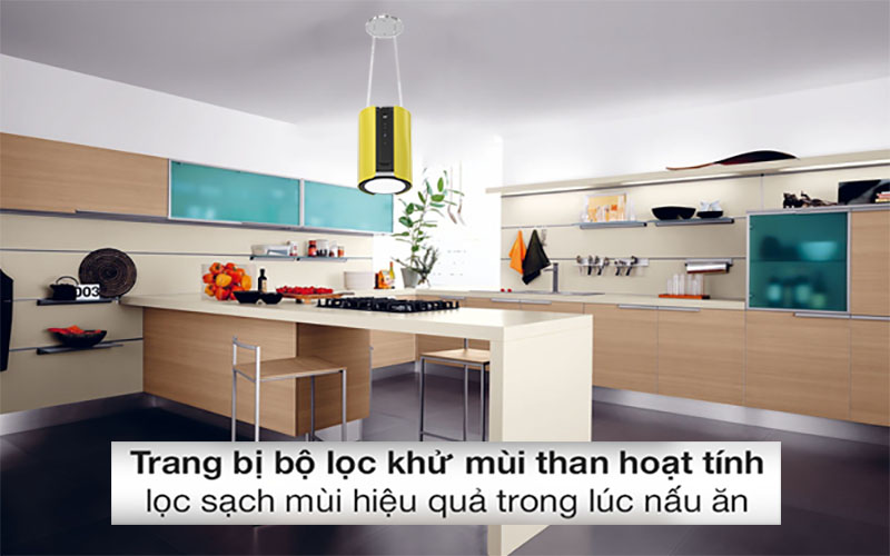 Máy hút mùi đảo Kaff KF-IS0935YL - Hàng chính hãng
