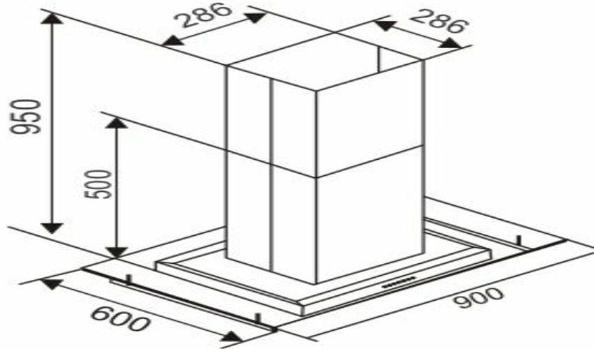 Máy hút mùi độc lập Capri CR-91.9S - Hàng chính hãng