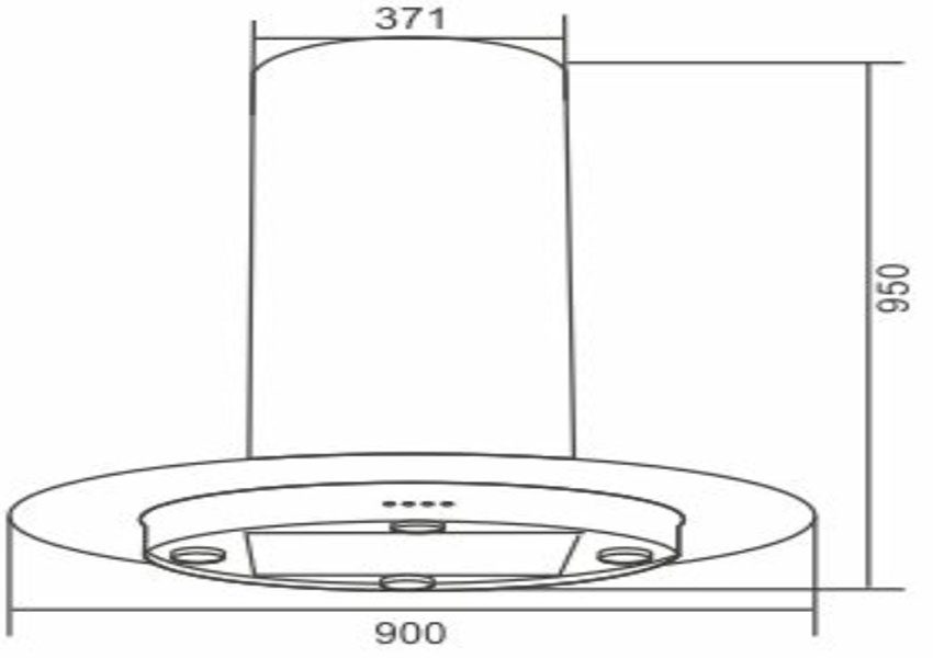 Máy hút mùi độc lập Capri CR-989H - Hàng chính hãng