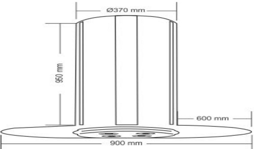 Máy hút mùi độc lập Capri CR-999H - Hàng chính hãng