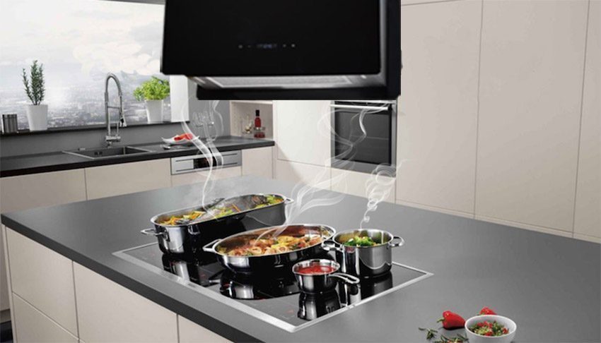 Máy hút mùi độc lập treo cáp Kaff KF-IS606HG - Hàng chính hãng