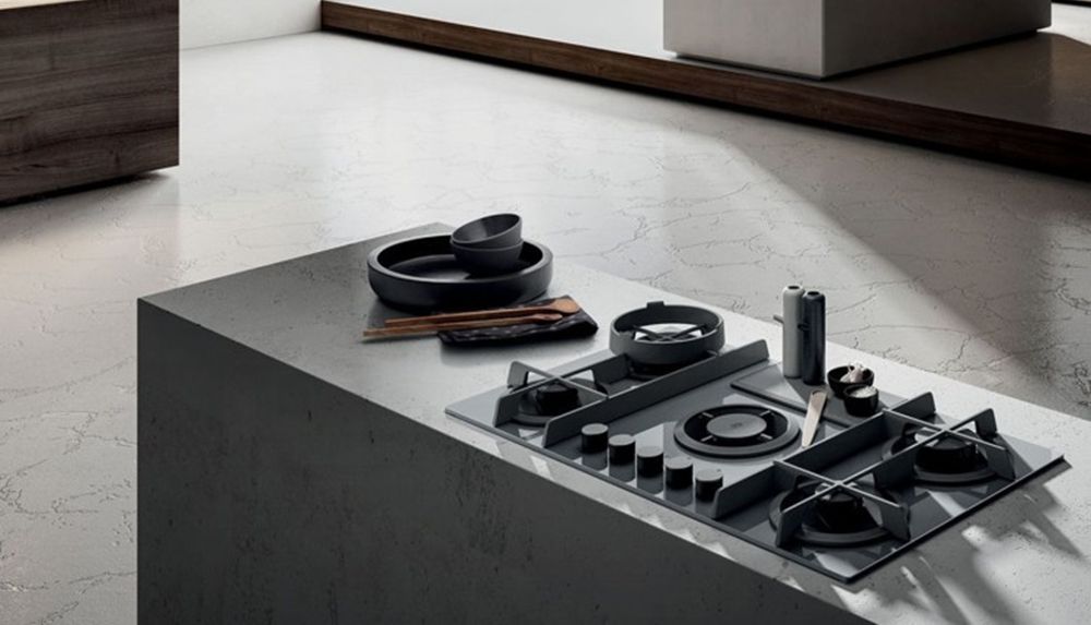 Bếp gas kết hợp hút mùi Elica Nikola Tesla Flame GR/F/88 - Hàng chính hãng