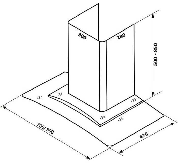 Máy hút mùi Faster FS-70BL - Hàng chính hãng