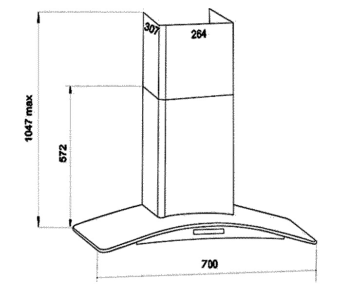 Máy hút mùi Faster FS 3588C2-70	 - Hàng chính hãng