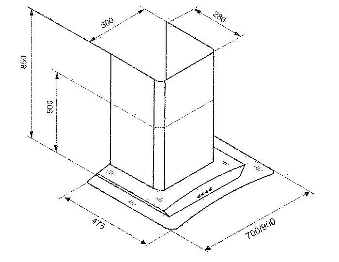 Máy hút mùi Faster FS 70VY - Hàng chính hãng