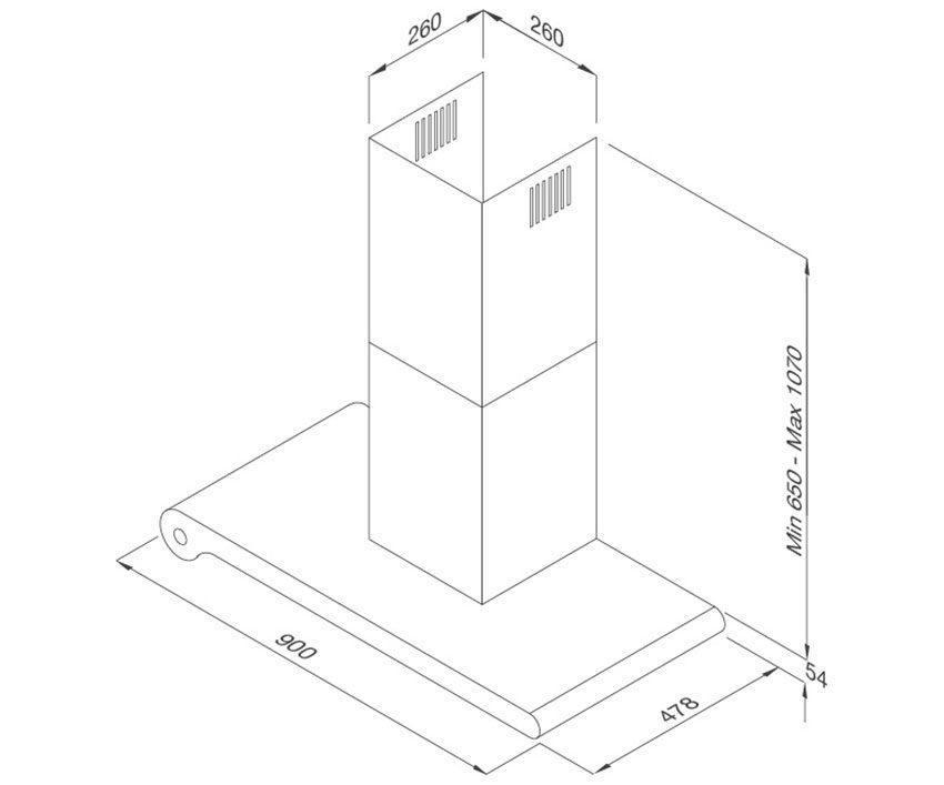 Máy hút mùi gắn tường Malloca Circle F 188 - Hàng chính hãng