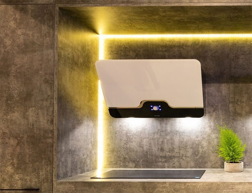 Đèn LED chiếu sáng của máy hút mùi gắn tường Malloca Drive F-152W