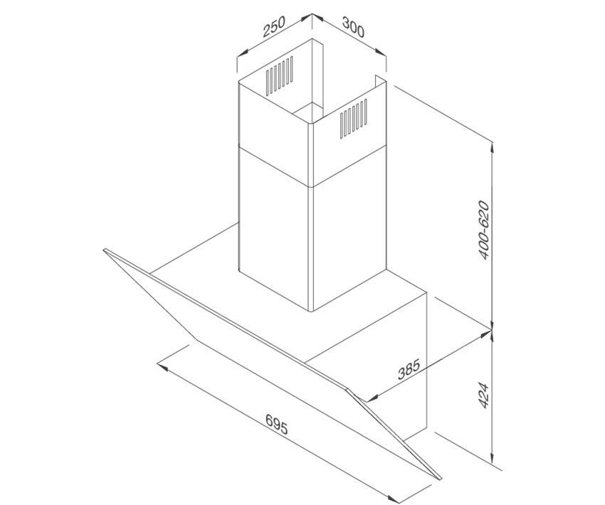 Máy hút mùi gắn tường Malloca MC 7086HS - Hàng chính hãng