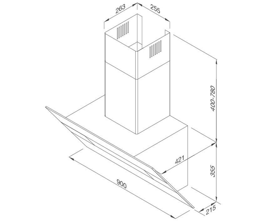 Máy hút mùi gắn tường Malloca MC-9003 - Hàng chính hãng