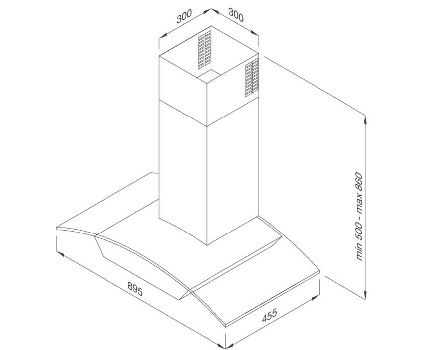 Máy hút mùi gắn tường Malloca MC-9018HS - Hàng chính hãng