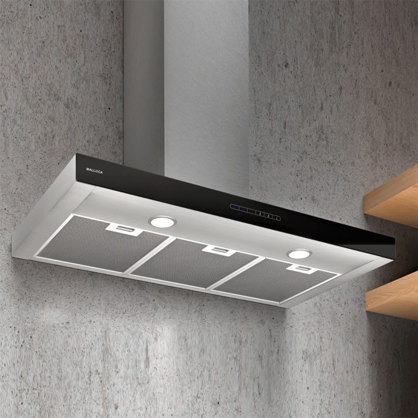 Thiết kế gắn tường hiện đại của máy hút mùi gắn tường Malloca Min F-205
