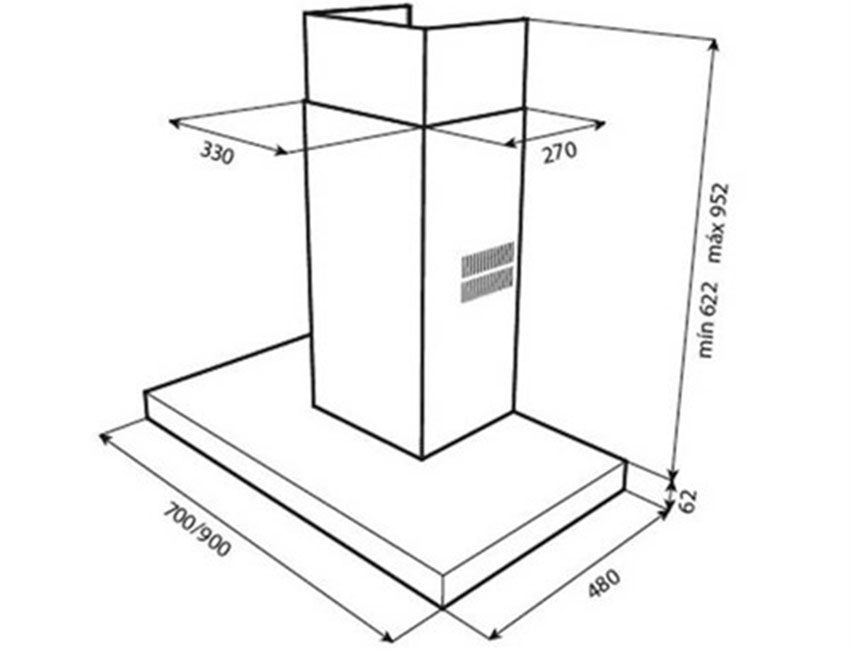 Máy hút mùi gắn tường Teka DSJ 750 - Hàng chính hãng