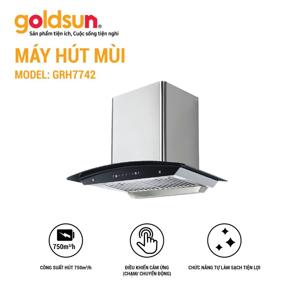Máy hút mùi Goldsun GRH7742 - Hàng chính hãng