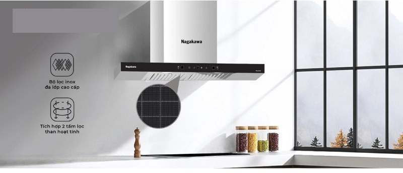 Máy hút mùi chữ T Nagakawa NKTH03M70 - Hàng chính hãng