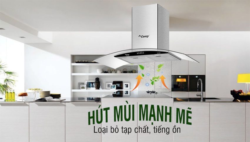 Máy hút mùi kính cong Canzy CZ 3670 - Hàng chính hãng