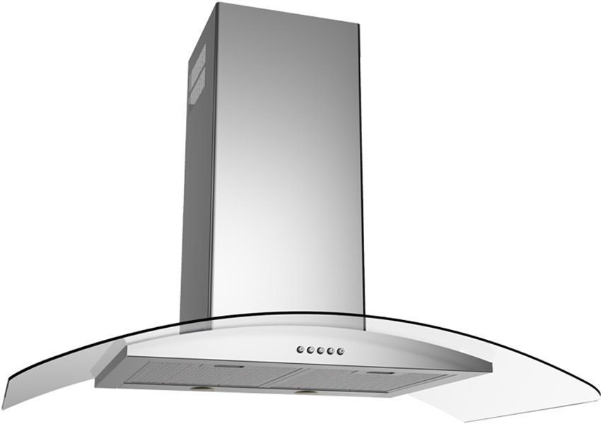 Máy hút mùi kính cong Chefs EH-Caspia90P