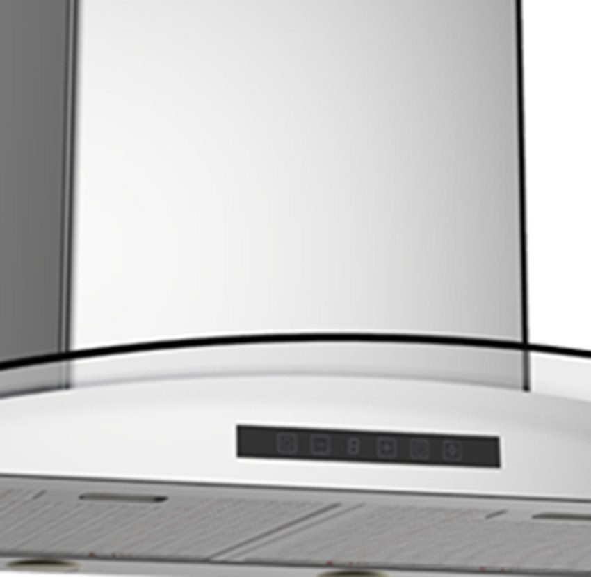 Máy hút mùi kính cong Chefs EH-Caspia90T điều khiển bằng cảm ứng tiện lợi