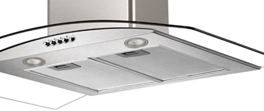 Chất liệu lưới lọc của máy hút mùi kính cong Chefs EH-R506E7