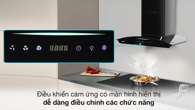 Máy hút mùi kính cong Makano MKH-000001 - Hàng chính hãng