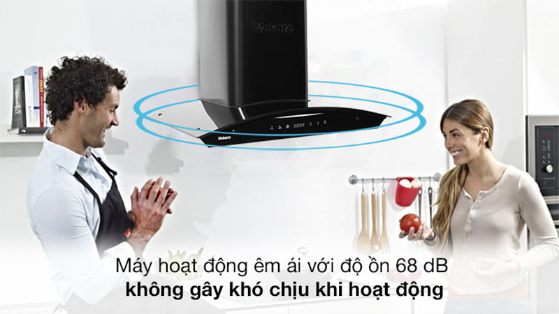 Máy hút mùi kính cong Makano MKH-000001 - Hàng chính hãng