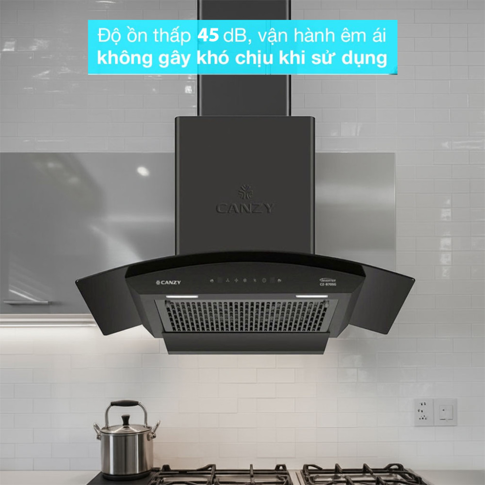 Máy hút mùi kính cong Inverter Canzy CZ-B70SG - Hàng chính hãng