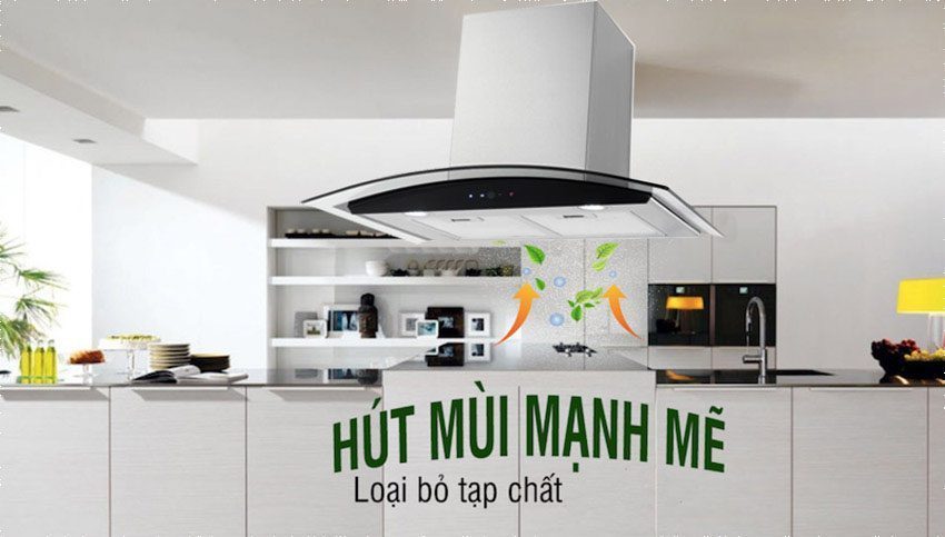 Máy hút mùi kính cong Kaff KF-GB773 - Hàng chính hãng