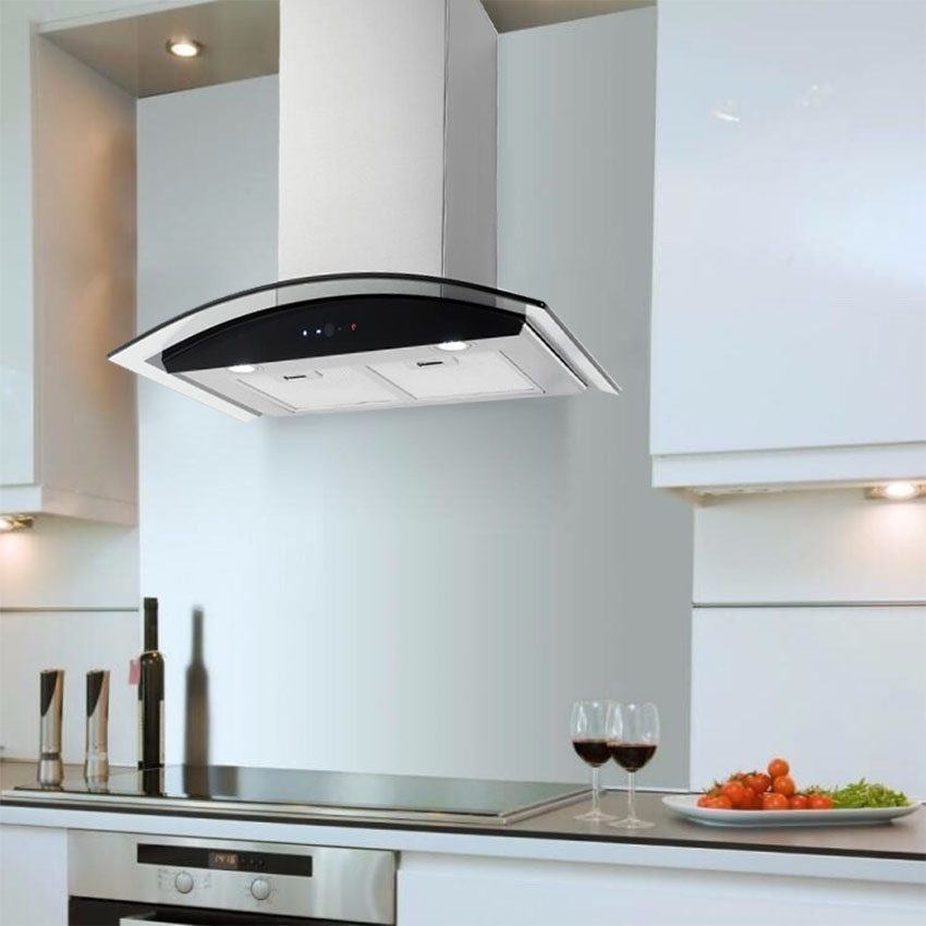 Máy hút mùi kính cong Kaff KF-GB973 - Hàng chính hãng