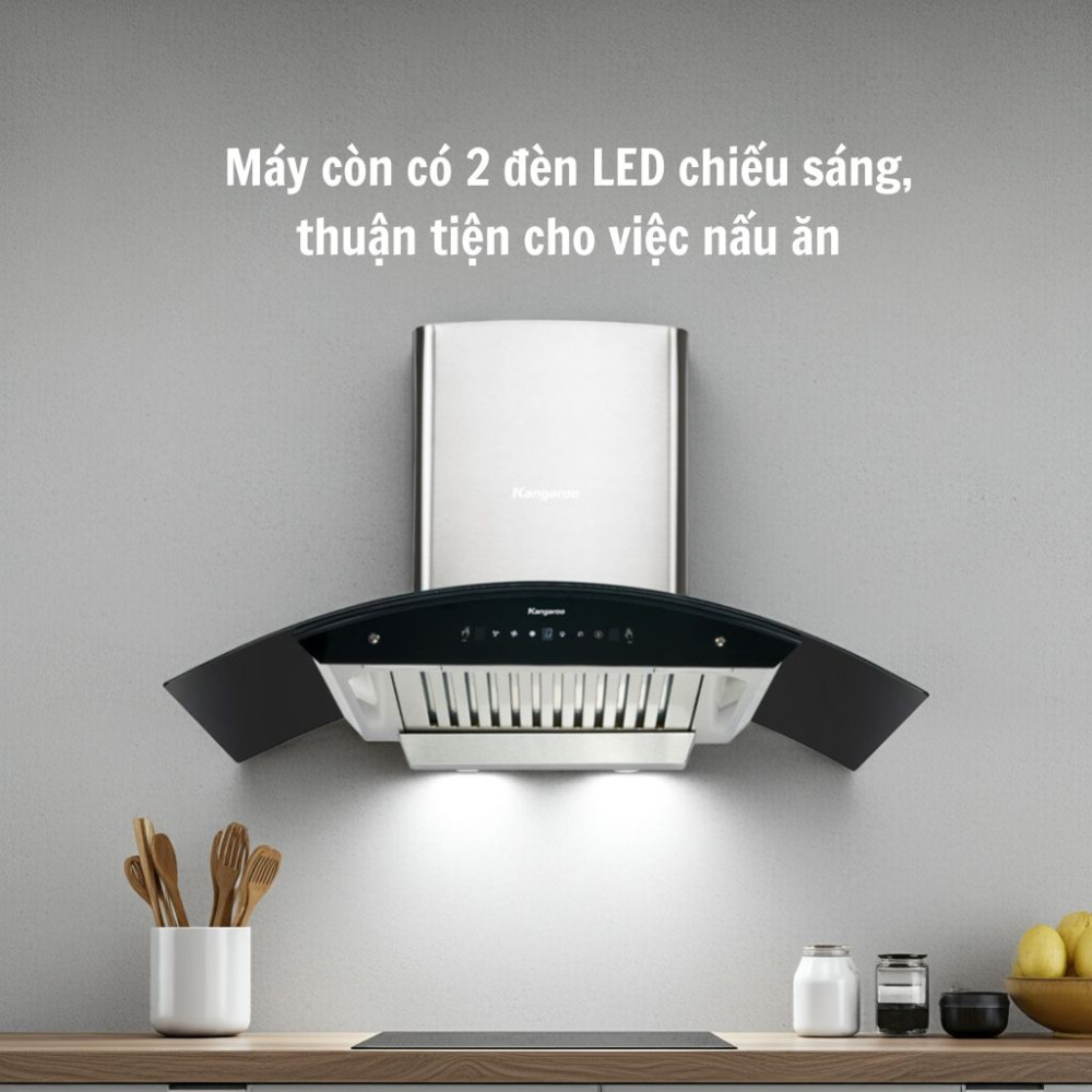 Máy hút mùi kính cong Kangaroo KGCH70H5C  - Hàng chính hãng