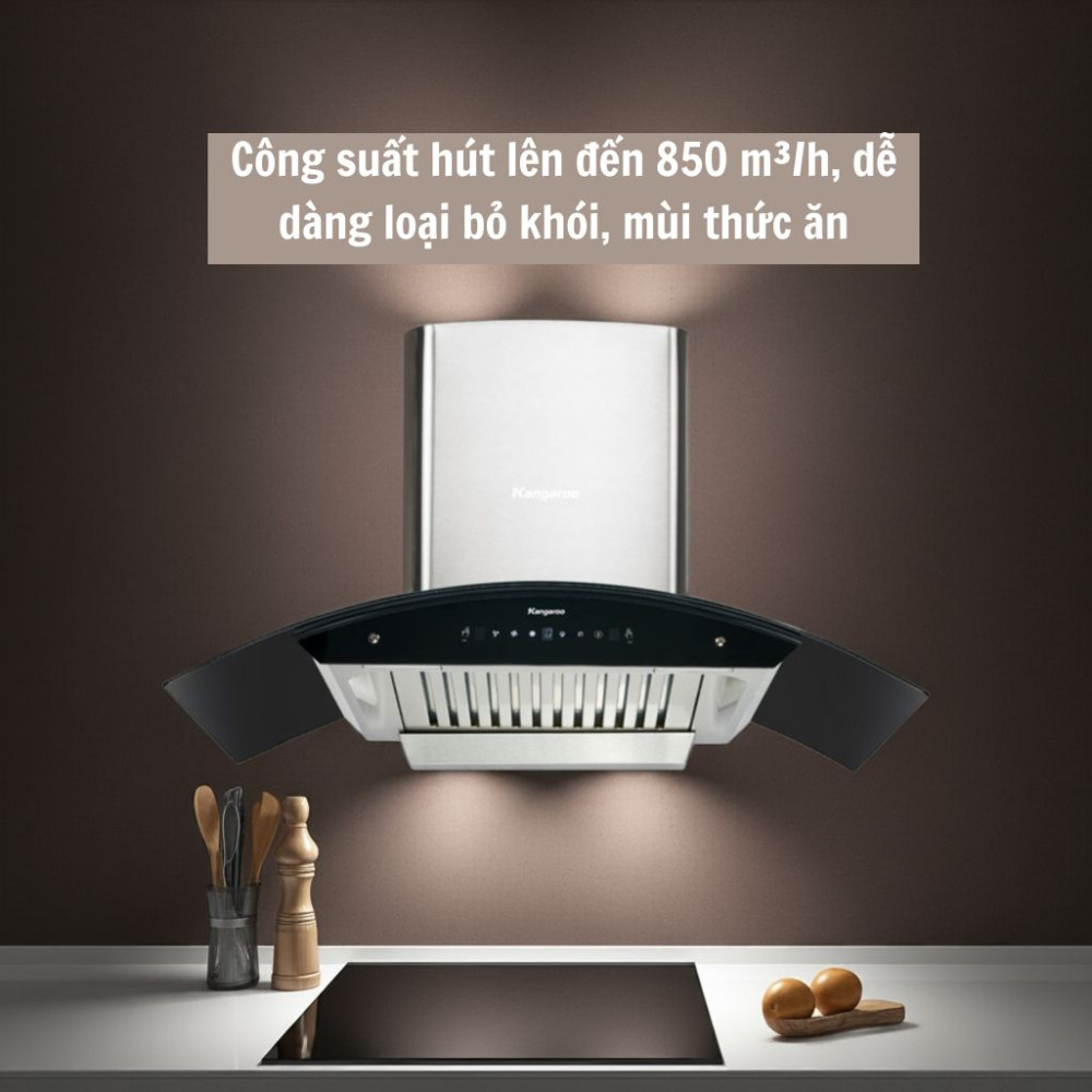 Máy hút mùi kính cong Kangaroo KGCH70H5C  - Hàng chính hãng