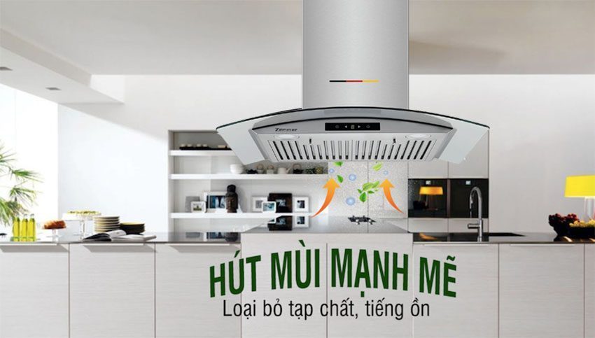 Máy hút mùi kính cong Zemmer G01P1 - Hàng chính hãng
