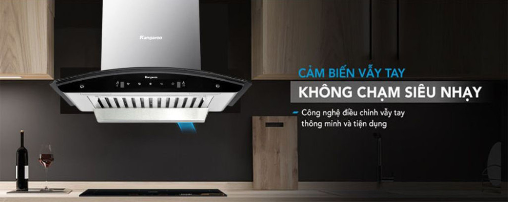 Máy hút mùi kính cong Kangaroo KGCH70H3C - Hàng chính hãng