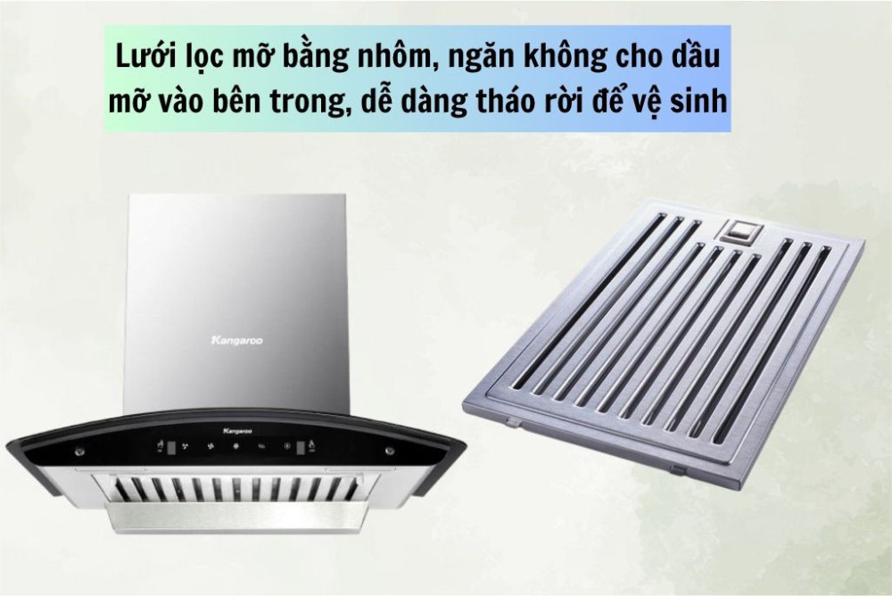 Máy hút mùi kính cong Kangaroo KGCH70H3C - Hàng chính hãng