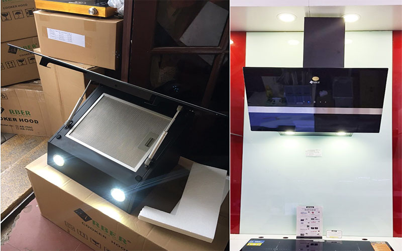 Máy hút mùi kính vát Arber AB-8803 - Hàng chính hãng