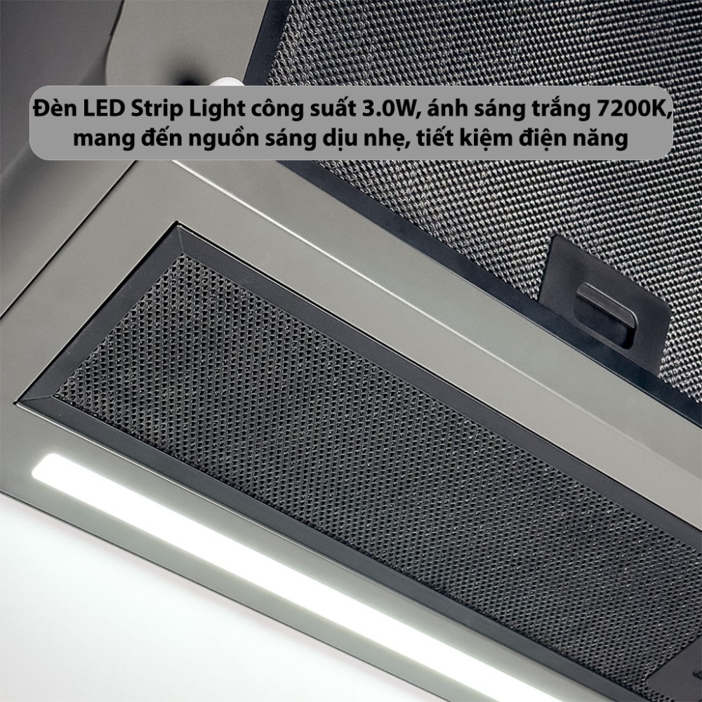 Máy hút mùi kính vát GrandX GX-H70S86G - Hàng chính hãng