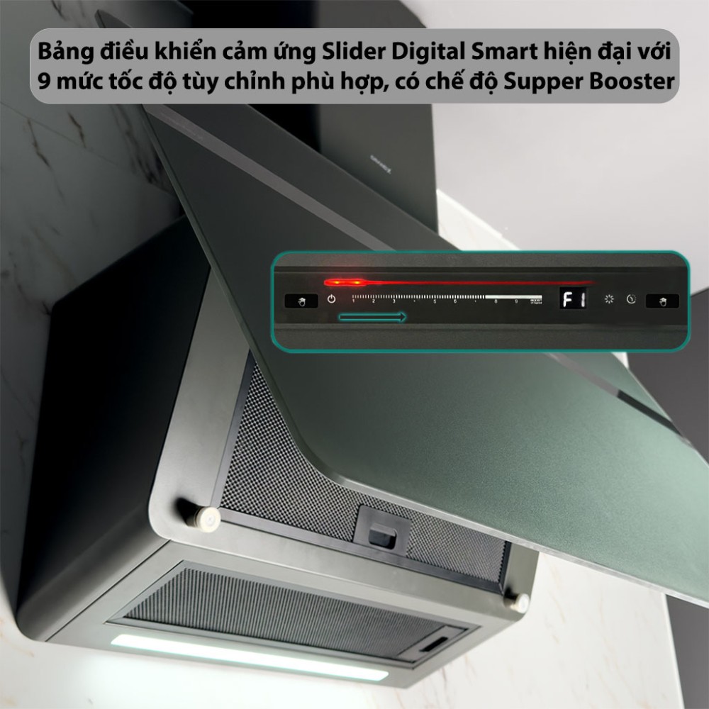 Máy hút mùi kính vát GrandX GX-H70S86G - Hàng chính hãng