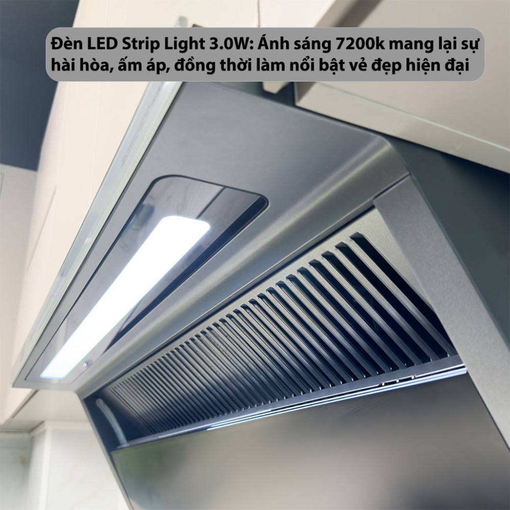 Máy hút mùi kính vát GrandX GX-H70T88G - Hàng chính hãng