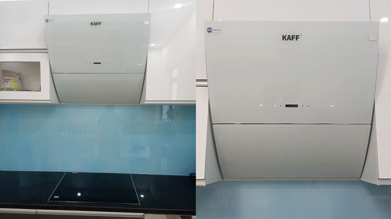 Máy hút mùi kính vát Kaff KF-LUX AT90H - Hàng chính hãng