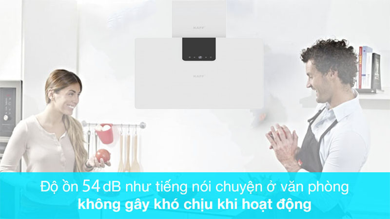 Máy hút mùi kính vát Kaff KF-VERTI-700WHI - Hàng chính hãng