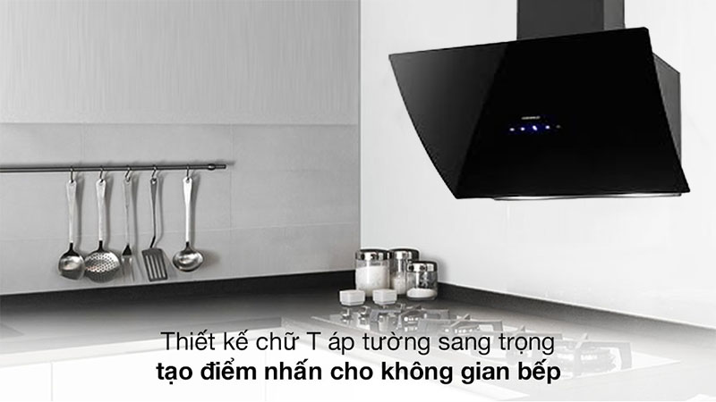 Thiết kế sang trọng của Máy hút mùi kính vát Klarstein Annabelle 60