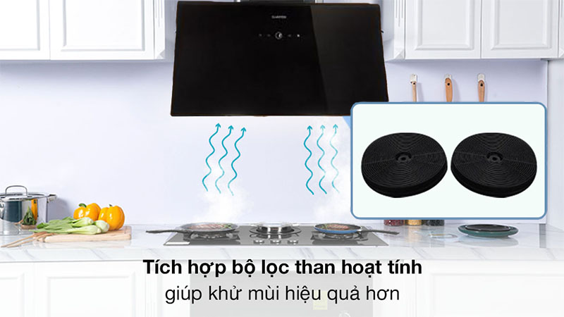 Máy hút mùi kính vát Klarstein Laurel 60 - Hàng chính hãng