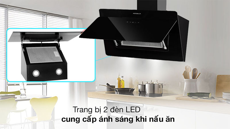 Máy hút mùi kính vát Klarstein Laurel 60 - Hàng chính hãng