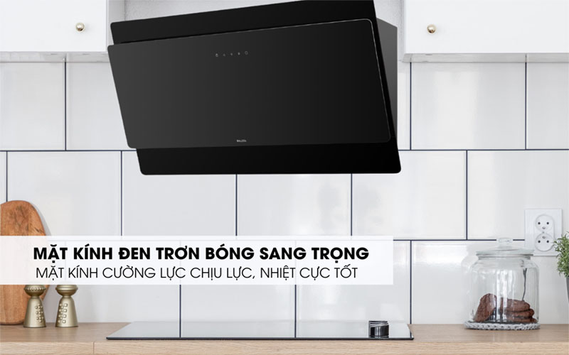 Máy hút mùi kính vát Malloca MC-9086HS - Hàng chính hãng