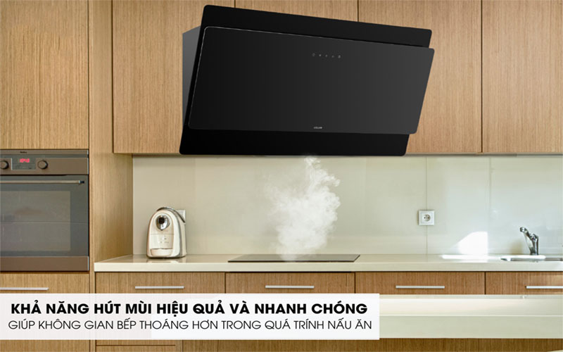 Máy hút mùi kính vát Malloca MC-9086HS - Hàng chính hãng