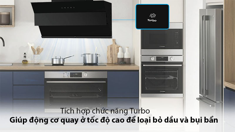 Máy hút mùi kính vát Midea 90J18 - Hàng chính hãng